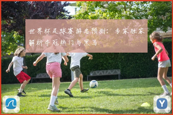 世界杯足球赛排名预测:专家独家解析夺冠热门与黑马